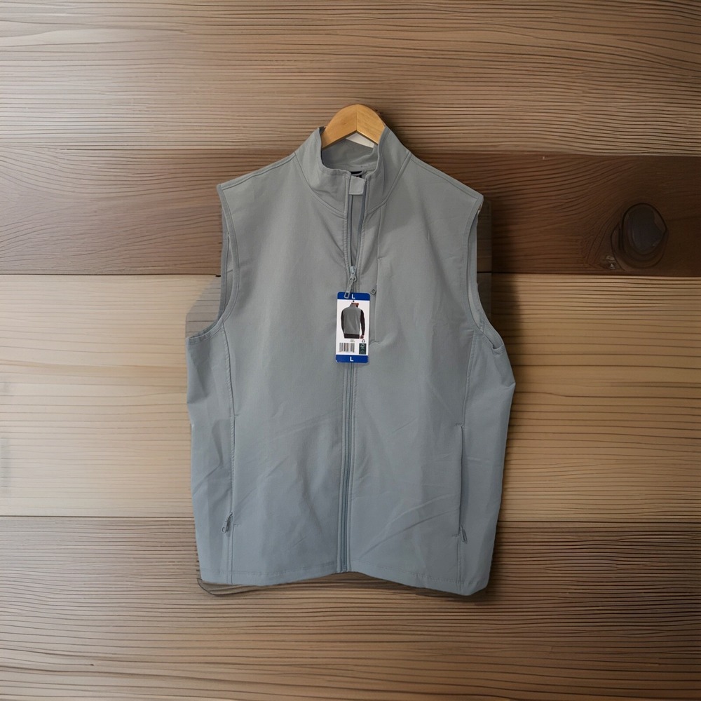 32 Degrees Heat Full Zip Zippered Pocket Vest Gray‎ Men's Size L
